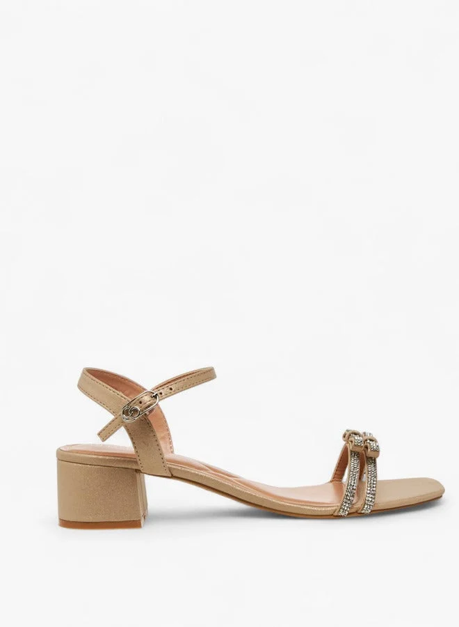 سيليست صنادل نسائية بكعب عريض مزينة بتشكيلة رمضان